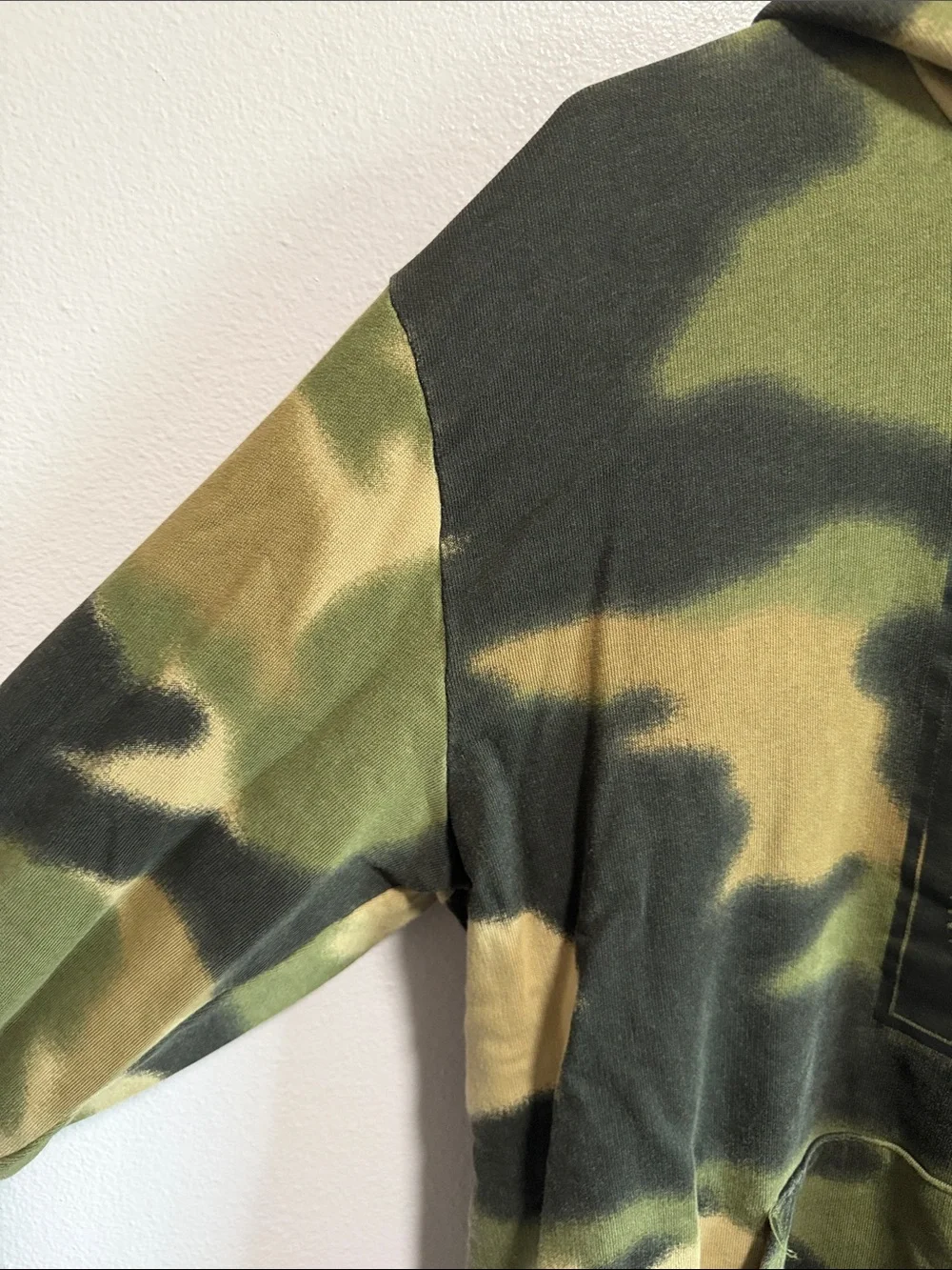 adidas Men’s Camo Hoodie in Green and Black